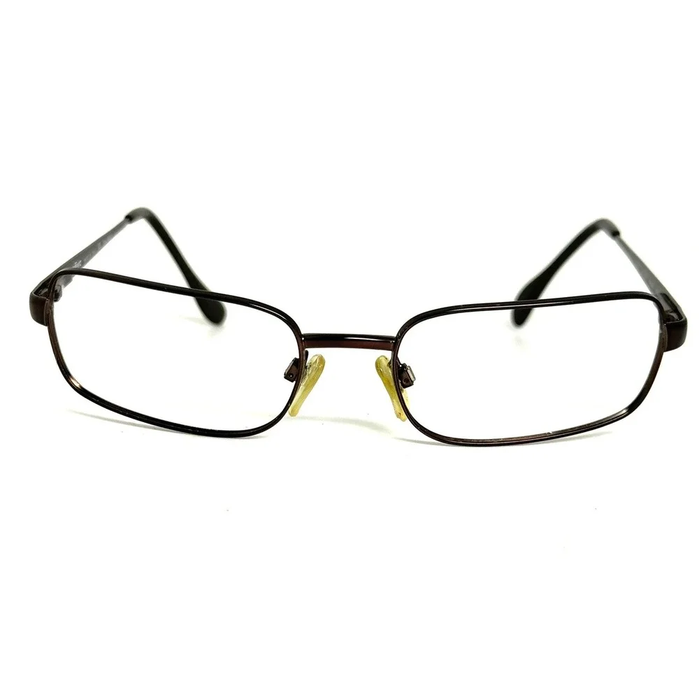 Revo 3027 081-S/61 Polarized Sunglasses Brown Metal Rectangle Made in Italy 55mm